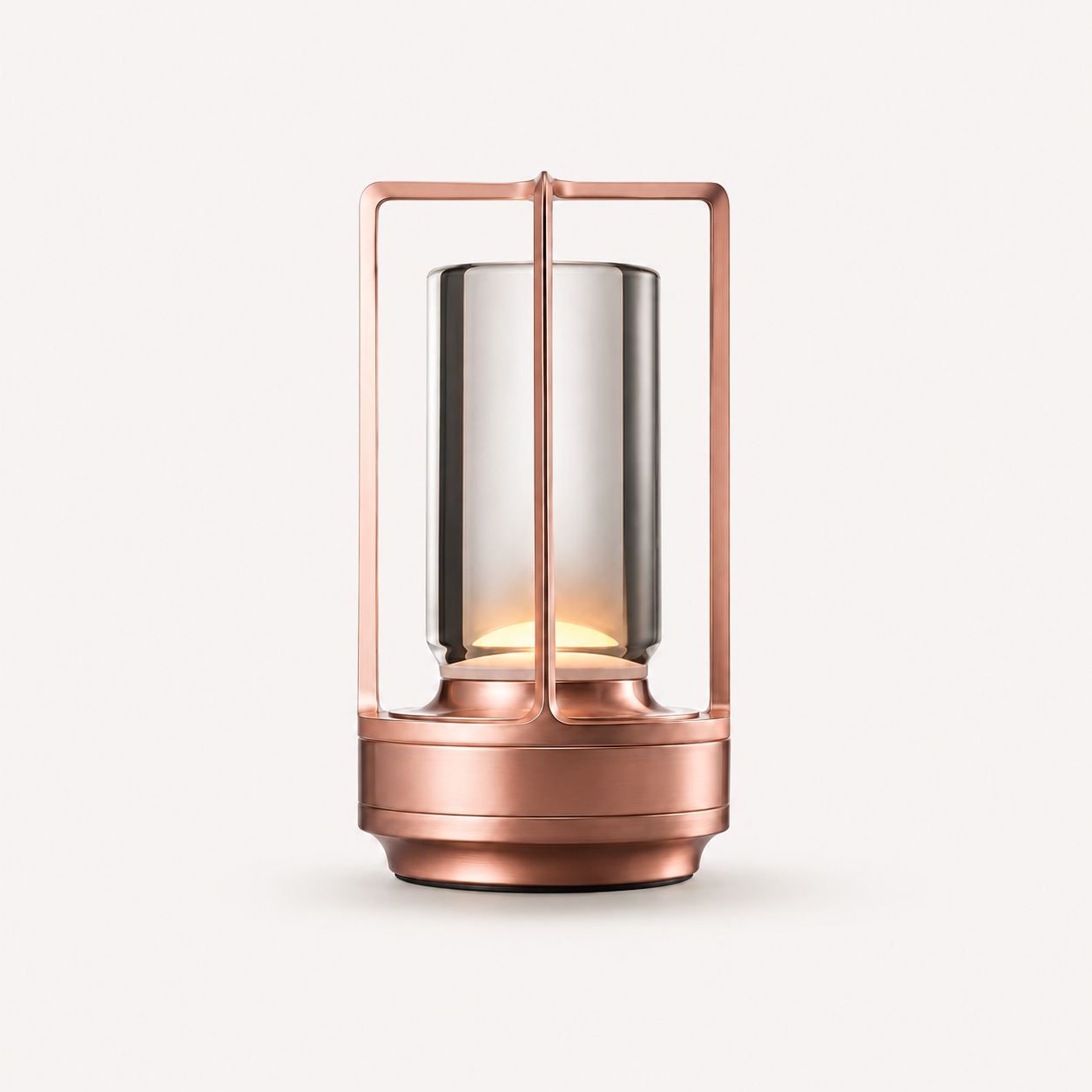 Orien rechargeable touch table lamp in rose gold
