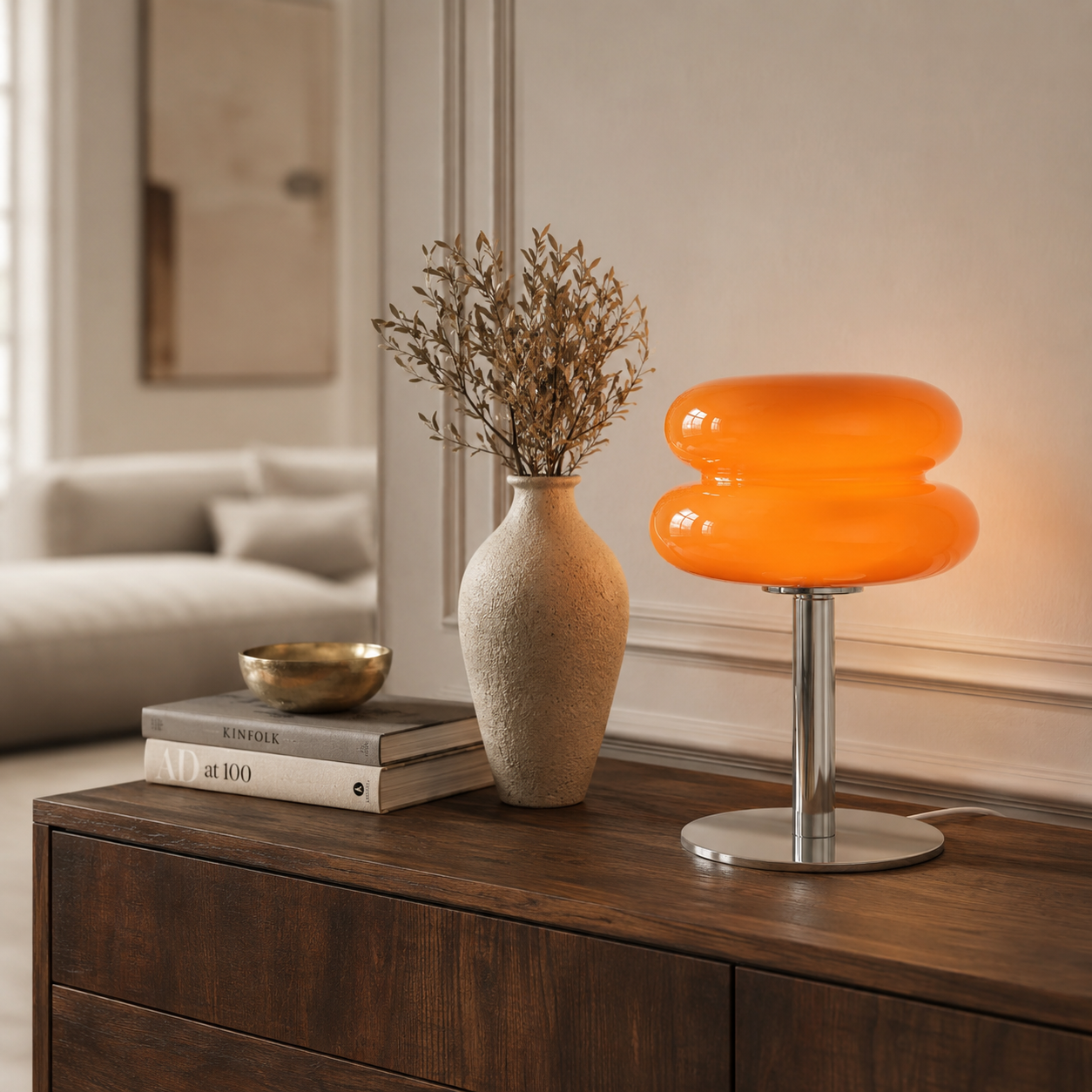 Milo Retro Glass Table Lamp