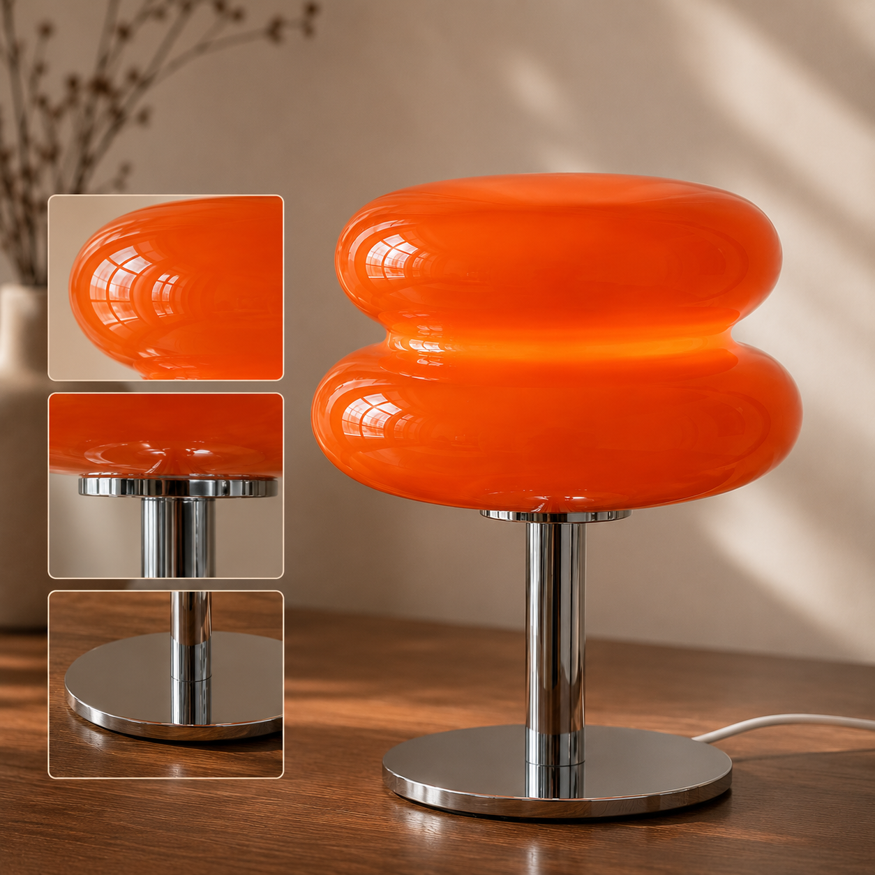 Milo Retro Glass Table Lamp