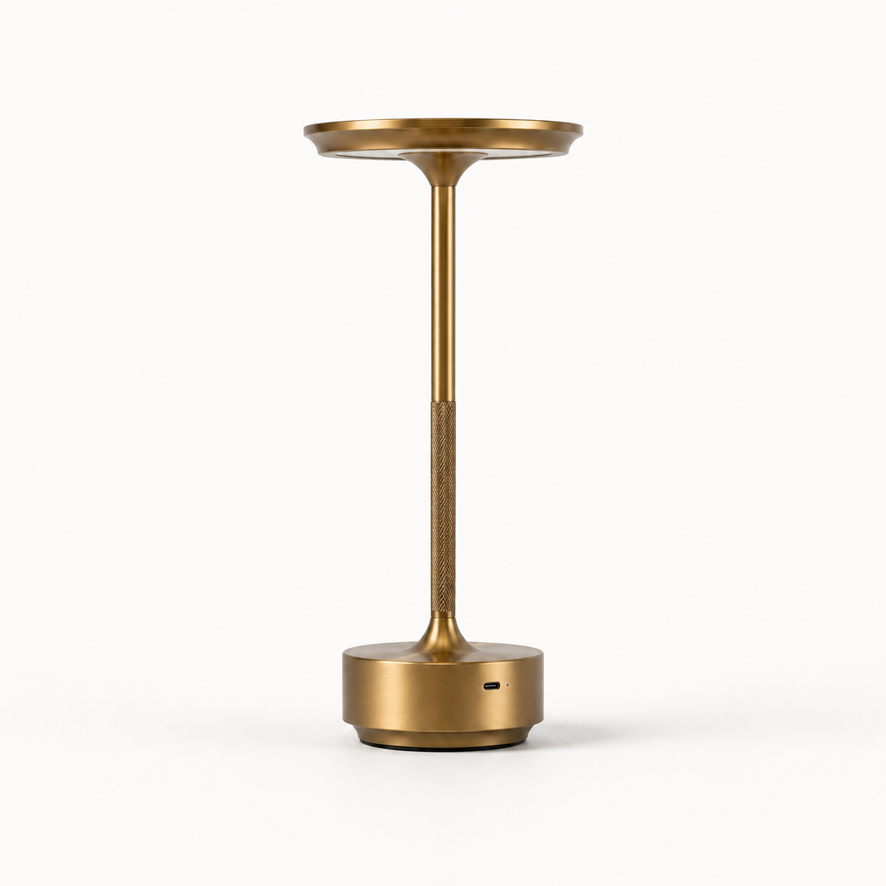Black Celeste Rechargeable Touch Table Lamp on a clean white background