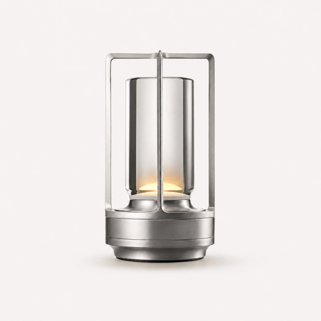 Orien rechargeable touch table lamp in silver